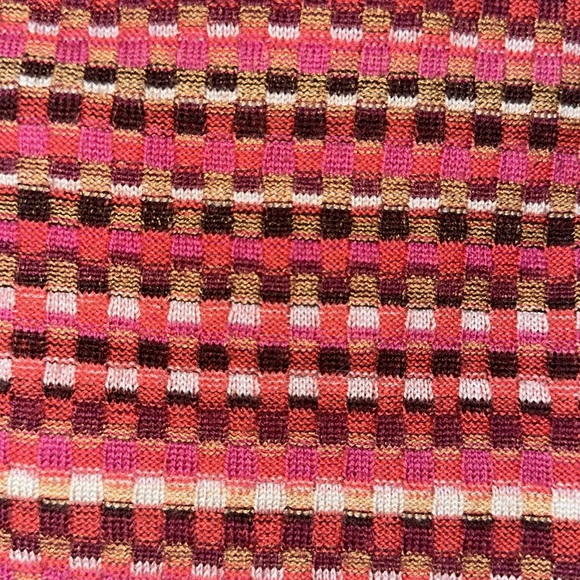 Multicolored box stitch off the shoulder sweater from M by Missoni - Picture 4 of 9